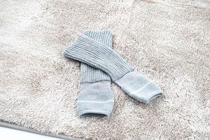 Socks supplements Kotatsu Leg Warmer Gray FREE Okamoto