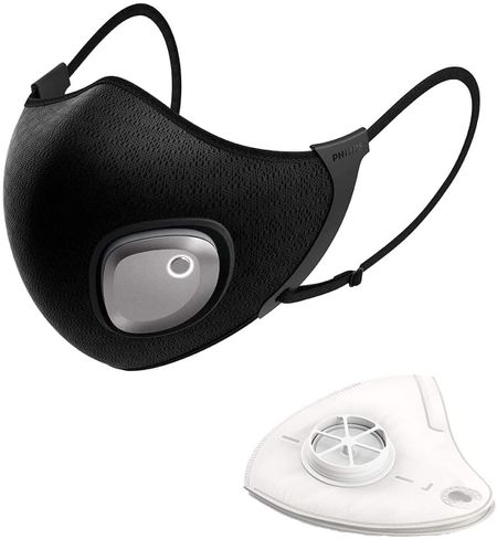 PHILIPS Breeze Mask Black Electric Fan Sports Mask acm066/01