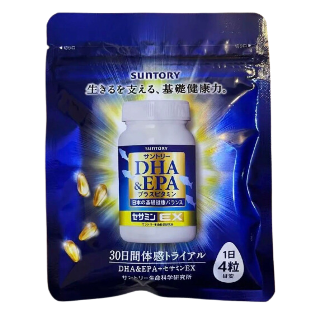 SUNTORY 三得利(SUNTORY) Suntory 魚油DHA＆EPA+芝麻明EX120粒【助眠補腦】