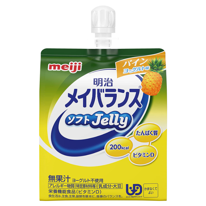 明治 Meiji Meiji可能平衡軟果凍松樹酸奶味125毫升[營養補充]