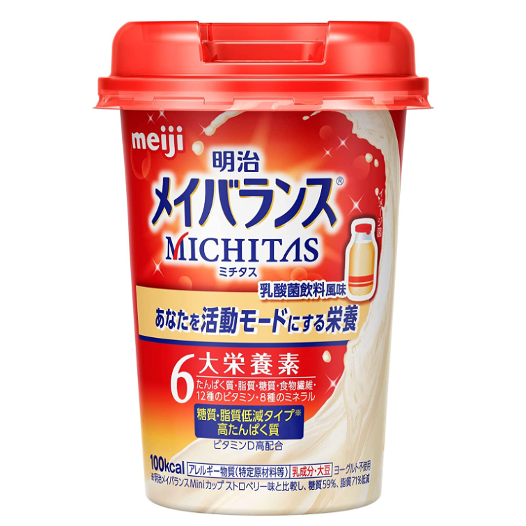 明治 Meiji可能平衡Michitas杯乳酸細菌飲料125ml