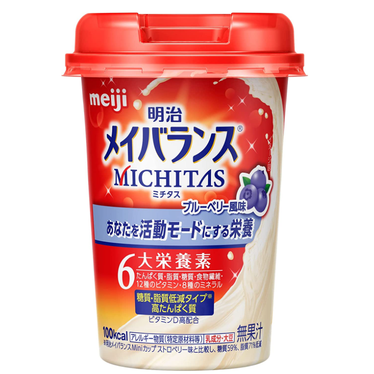 明治 明治可能平衡Michitas杯藍莓風味125毫升