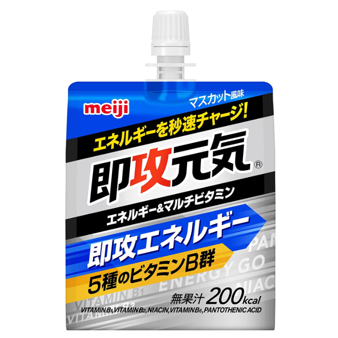 Meiji Meiji直接攻击者Jelly Energy＆Multivitamin Muscat风味180g