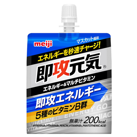 明治 meiji 即攻元気ゼリー エネルギー＆マルチビタミン マスカット風味 180g