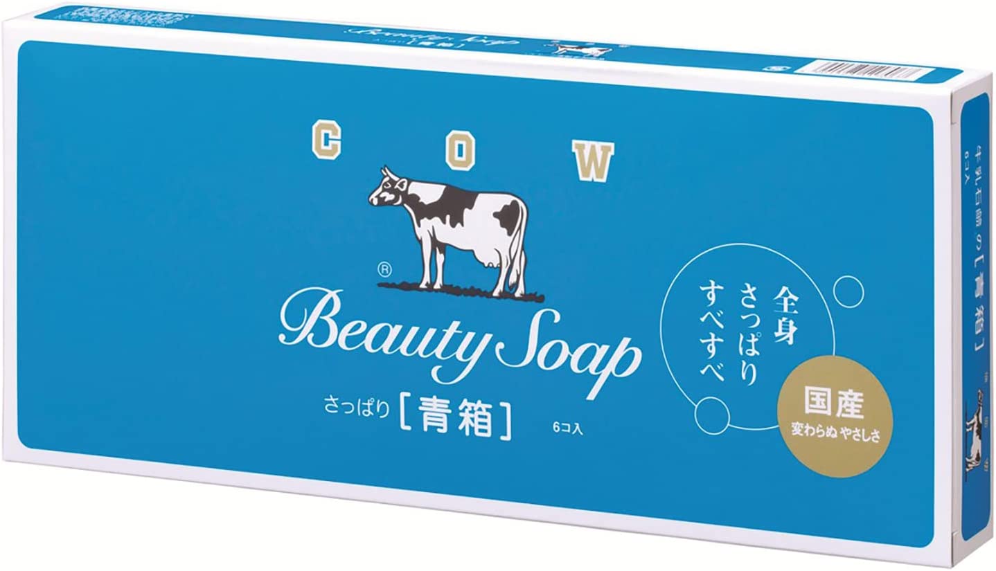 牛乳香皂公斤社 牛乳石鹼 藍盒 牛奶肥皂牛品牌藍色盒85克x 6件