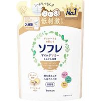 Bathclin SOFRE Mild Me Bath Milk - Cotton Milk Scent (Refill, 600 mL)