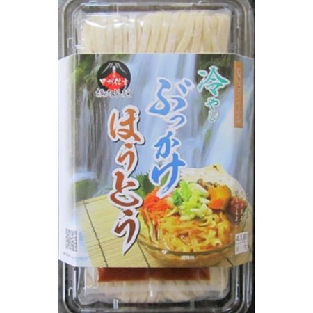 요코우치 제면 붓카케 호우토 4인분 팩 (면 220g×2봉지, 미소 50g×2봉지)