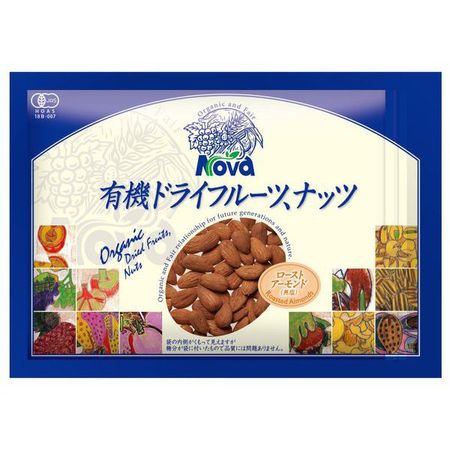 Nova Organic Roasted Almonds 180g