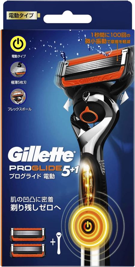 吉列 Proglide 电动剃须刀，1 把，2 个替换刀片