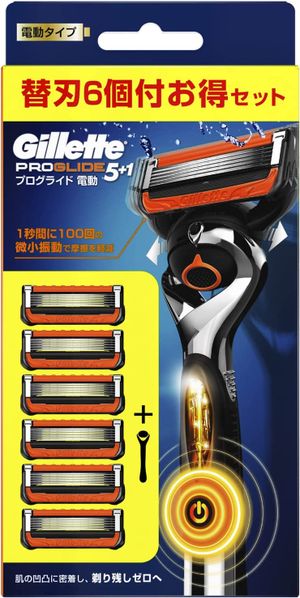 GILLETTE Proglide Electric Type Razor 1 with 6 replacement blades