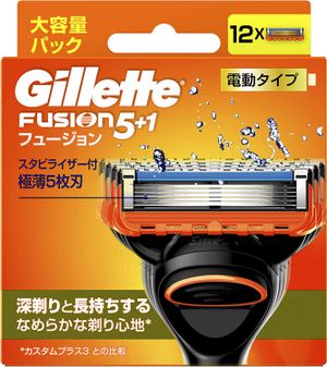Transparant Verloren hart Gewaad GILLETTE Fusion replacement blades 12 pieces ｜ DOKODEMO