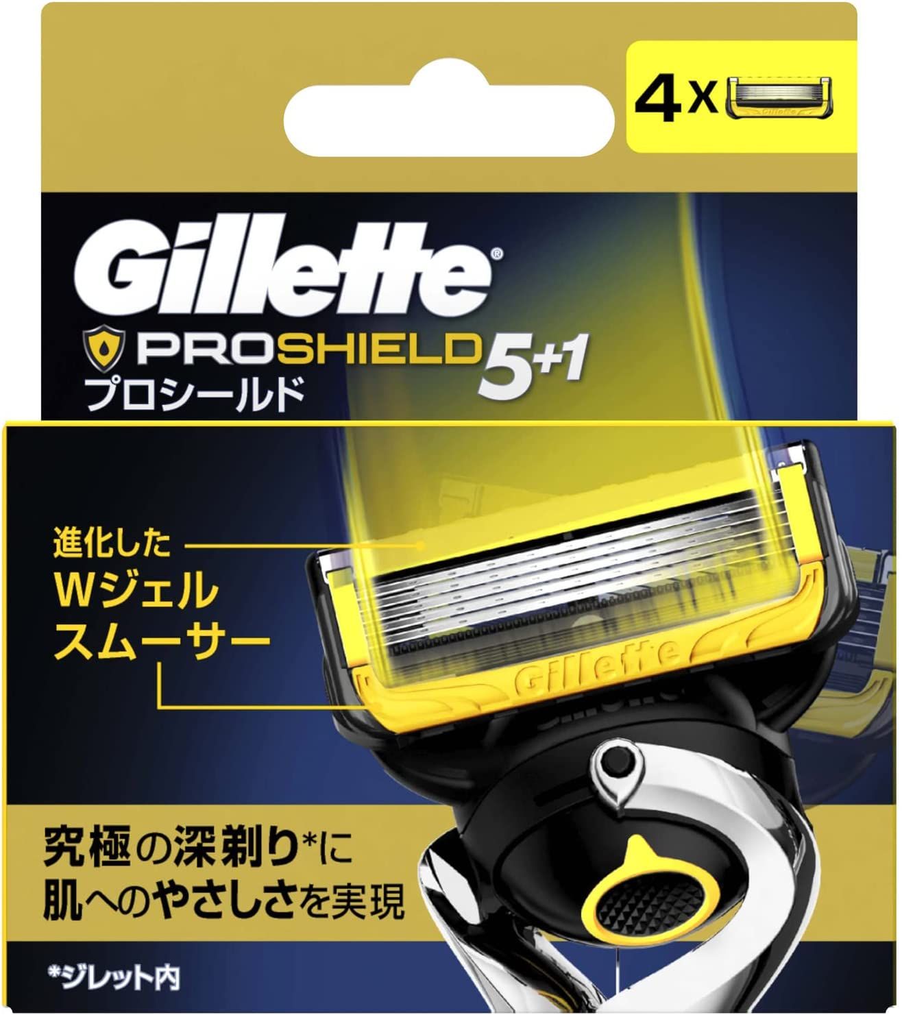 Gillette Professional Shield 교체 블레이드 4 조각