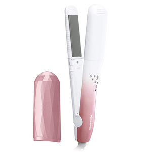 Panasonic Hair Iron, Curl/Straight, International Compatible, 3-Way, Pale Pink, EH-HV26-PP