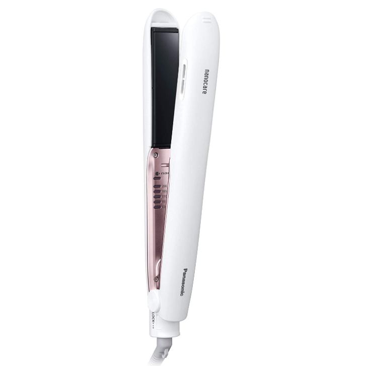 Panasonic Hair Iron Nanocare for Straight Overseas Compatible White EH-HS9E-W