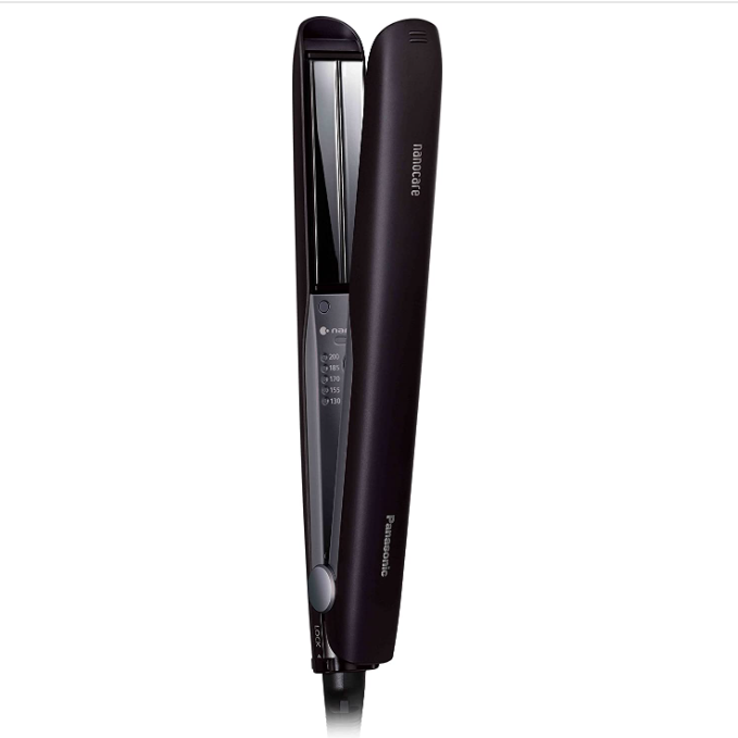 Panasonic Hair Iron Nanocare for Straight Overseas Black EH-HS0J-K