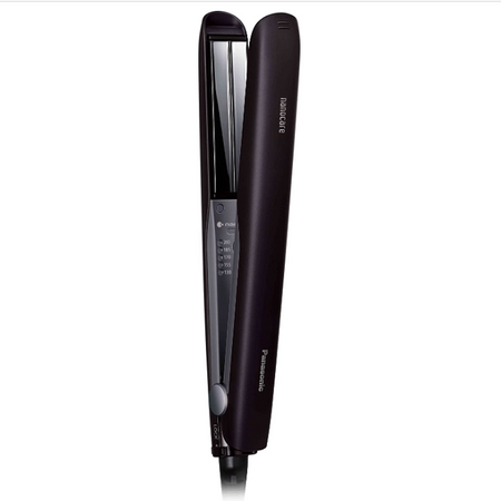 Panasonic Hair Iron Nanocare for Straight Overseas Black EH-HS0J-K