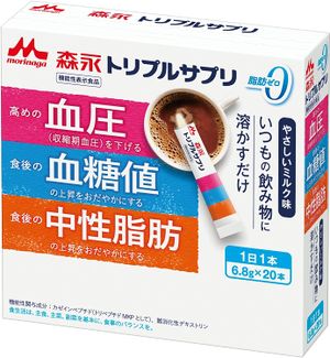 Morinaga三重補充劑溫和的牛奶味6.8g x 20 [功能顯示食物]