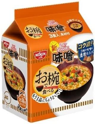 Nissin Foods Bowl Eat Cup Noodle MISO 34G X 3 Food Pack