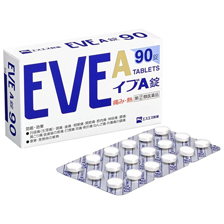 白兔牌 EVE A 頭痛藥 90錠【指定第2類醫藥品】