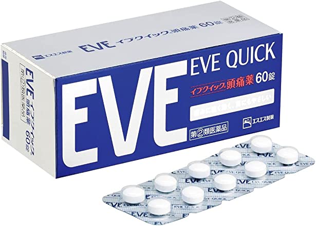 SS製藥 EVE止痛藥 白兔牌 EVE QUICK 頭痛藥 60錠【指定第2類醫藥品】