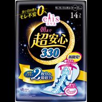 Daio Paper elis Ultra Safe Until Morning 330 mm (Overnight for Heavy Flow), With Wings, 14 Pads