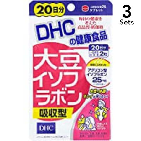 【3개 세트】DHC 대두 이소플라본 흡수형 20일분 40정