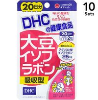[Set of 10] DHC Soy Isoflavones (High-Absorption), 20-Day Supply, 40 Capsules
