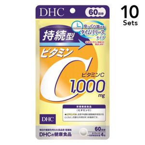 [10 세트] DHC 지속적인 비타민 C60 일 (240 정)