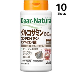 【10入組】Asahi朝日 Dear-Natura 玻尿酸葡糖胺軟骨素 180粒