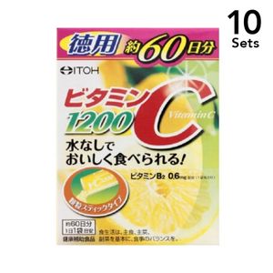 【10個セット】井藤漢方製薬ビタミンC1200徳用2gx60袋