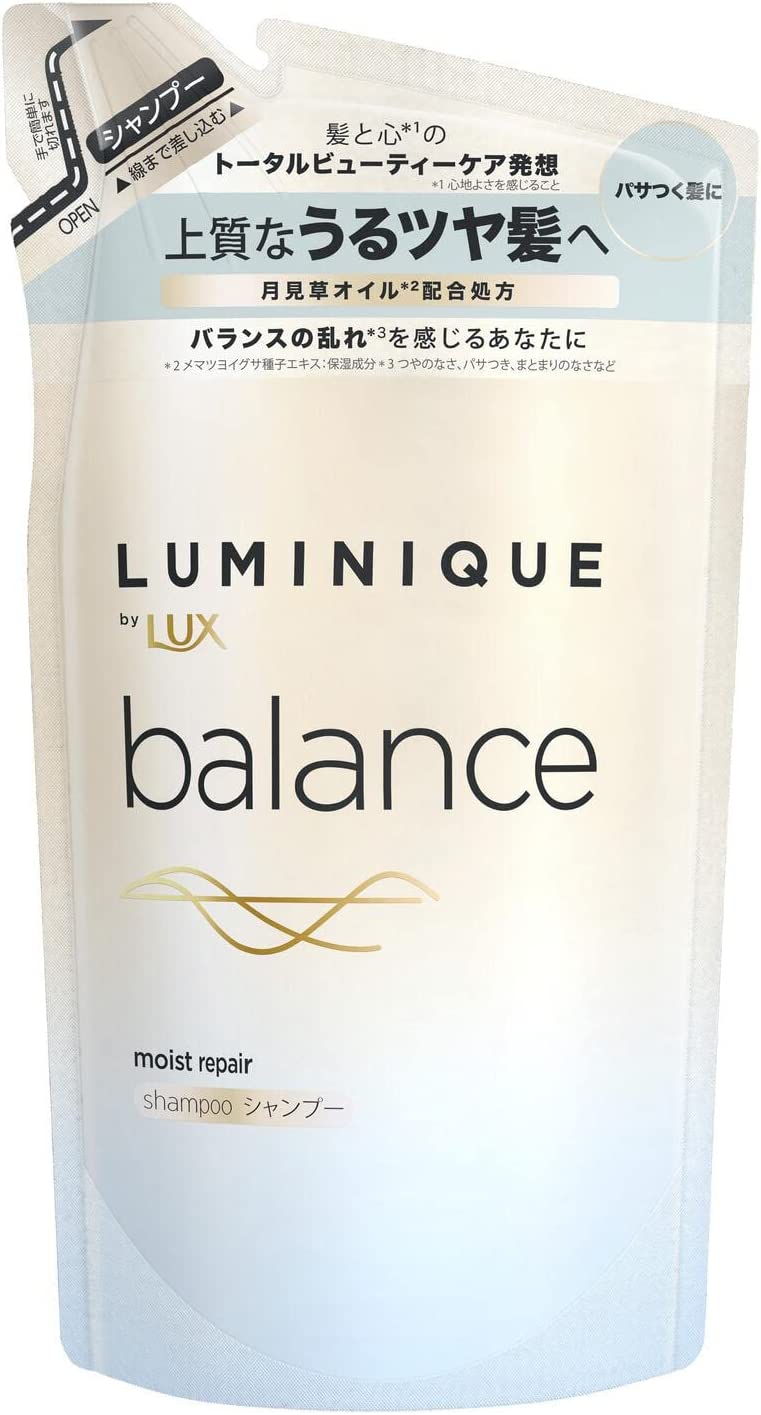 unilever LUX/麗仕 聯合利華日本Lux Luminique Balance濕潤評論洗髮水重新填充350克