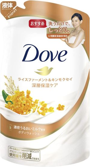 聯合利華日本多芬沐浴皂米酵素桂花（沐浴露）補充裝 340g