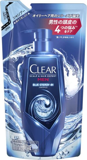 Unilever CLEAR Blue Energy 4x Scalp Shampoo Refill 280g