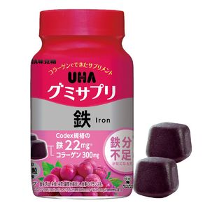 UHA flavored sugar gummy supplement iron 30 days bottle 200g