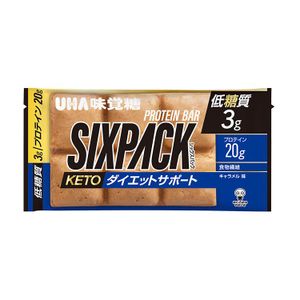 UHA味覚糖 SIXPACK KETO ダイエットサポートプロテインバー キャラメル味
