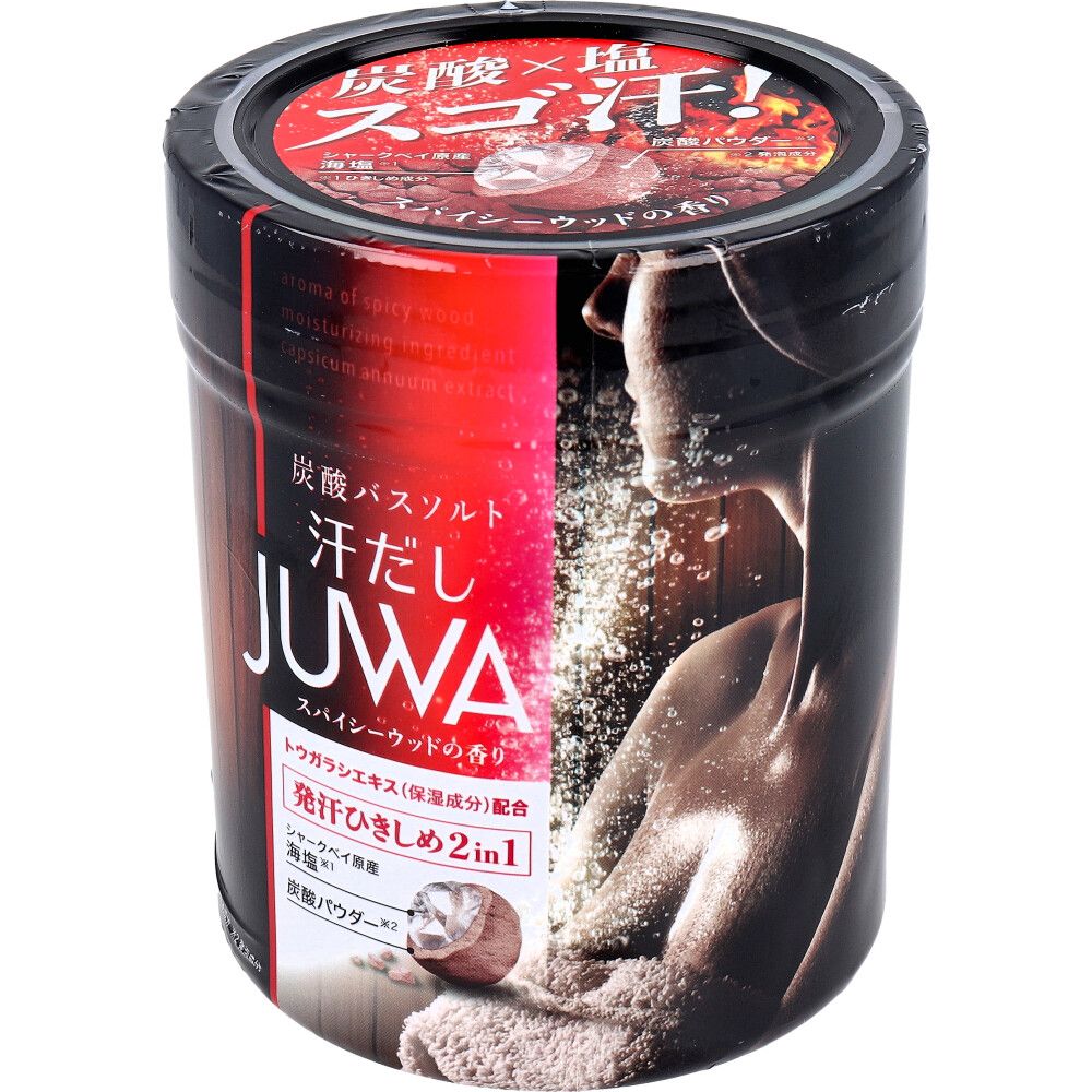 Shiramoto Earth汗水和Juwa Spicy Wood Scent 500g [浴盐]