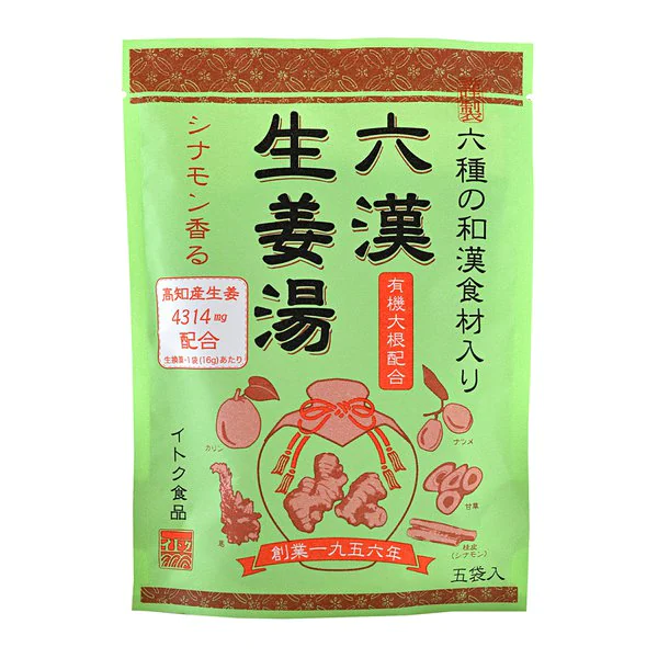 イトク食品（Itoku Foods） Rokuhan薑水粉類型16克X單獨包裝5袋
