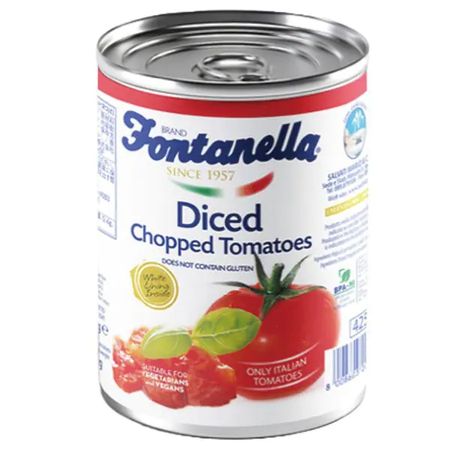 폰타넬라 FONTANELLA  
다진 토마토 캔(컷 토마토 주스 절임) 400g