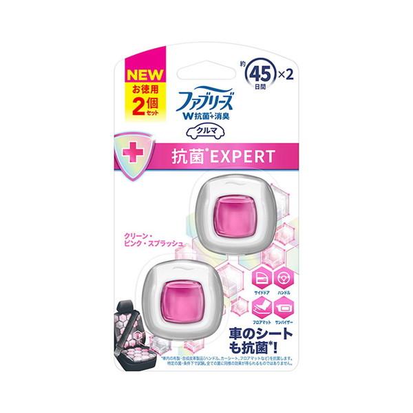 P&G P&G 寶僑 Febreze 易貼式抗菌專家 清新粉紅飛濺 2個裝 [車用芳香消臭劑]