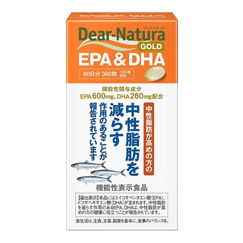 朝日食品集團 Dear-Natura Gold EPA＆DHA 360粒 60天份