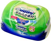 Unicharm Moony 湿巾，76 片