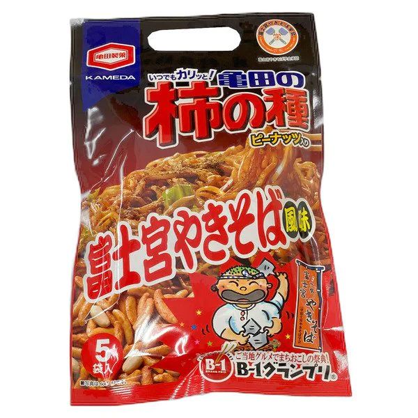 Kameda's persimmon seed Fujinomiya Yakisoba flavor 5 bags 120g