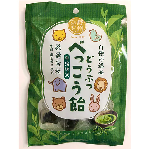 YASHU-TAKAMURA 動物玳瑁糖 宇治抹茶味 50g