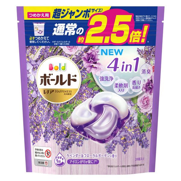 P & G BALD GEL BALL 4D Lavender & Floral Garden 향기의 향기 슈퍼 점보 크기