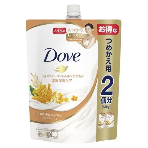 DOVE (Dove) Body Soap Rice Firth & Kinmokusei (Body Wash) Refilled Large Capacity