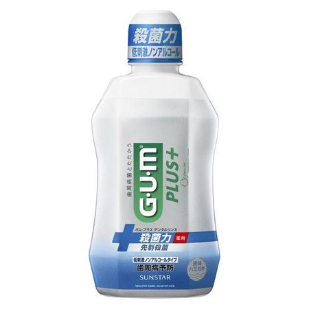 サンスター SUNSTAR GUM ガム ガム・プラス デンタルリンス 低刺激ノンアルコールタイプ 450ml