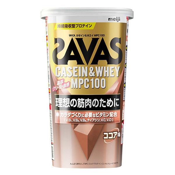 明治 明治SAVAS Savas 酪蛋白乳清蛋白 MPC100 可可口味 210g