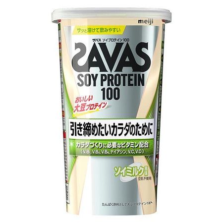 Meiji SAVAS Savas Soy Protein 100, Soy Milk Flavor, 224g
