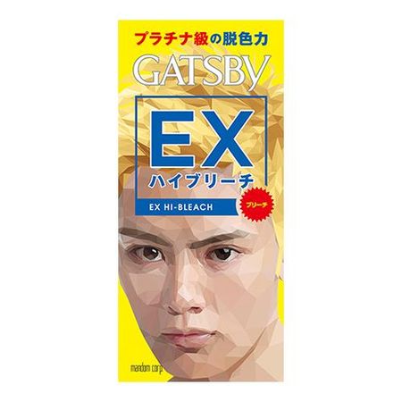 吉列（GATSBY）EX極效漂髮劑 [粉末18g + 溶液70mL + 乳霜35g] 1組
