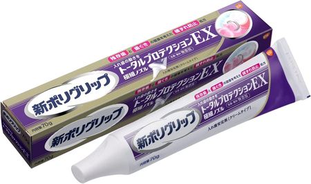 Earth New Polygrip Total Protection EX Denture Adhesive 70g